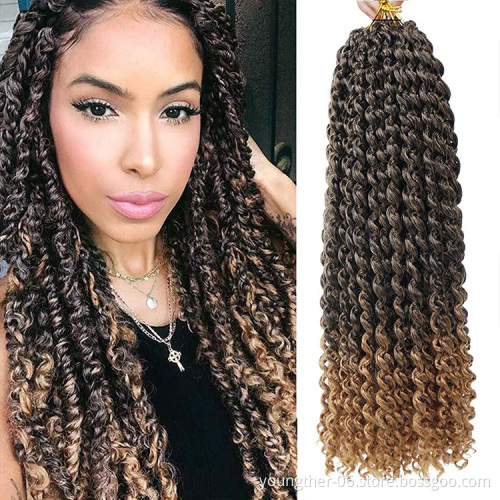 18inch Passion Twist Hair Water Wave African Fashion Synthetic Kinky Crochet Braiding Hair Extension Passion Twist Crochet Hair